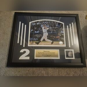 Framed Sports Memorabilia with Black Frame-Derek Jeter
